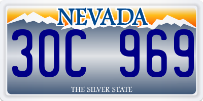 NV license plate 30C969