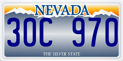 NV license plate 30C970