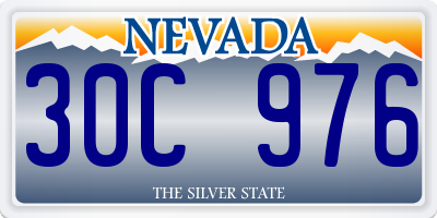 NV license plate 30C976