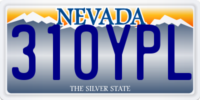 NV license plate 310YPL