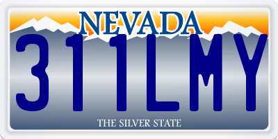 NV license plate 311LMY