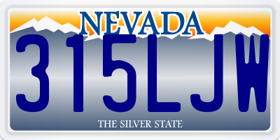 NV license plate 315LJW