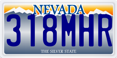 NV license plate 318MHR