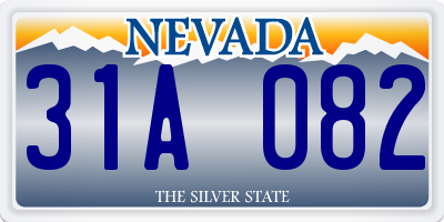 NV license plate 31A082