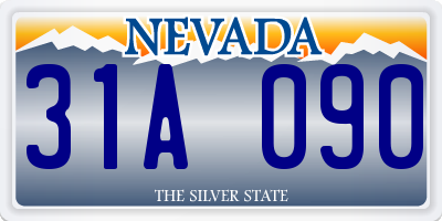 NV license plate 31A090