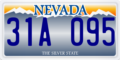 NV license plate 31A095