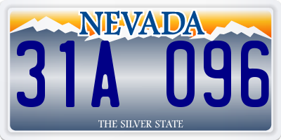 NV license plate 31A096