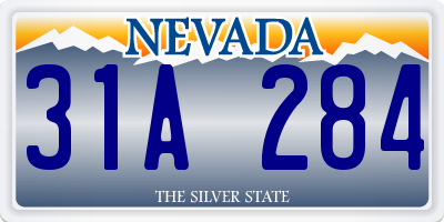 NV license plate 31A284