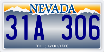 NV license plate 31A306