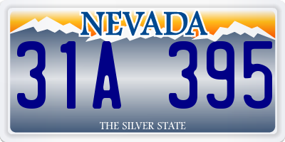 NV license plate 31A395