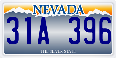 NV license plate 31A396