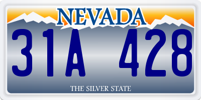 NV license plate 31A428
