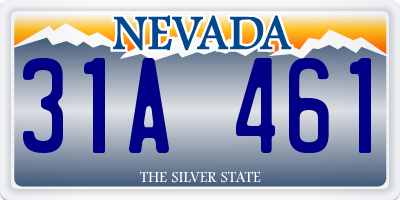 NV license plate 31A461