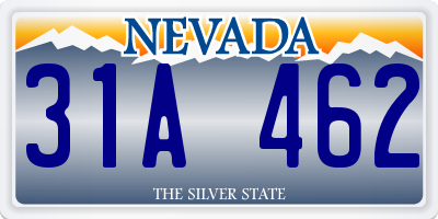 NV license plate 31A462