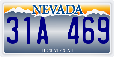 NV license plate 31A469