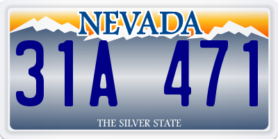 NV license plate 31A471