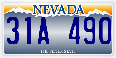 NV license plate 31A490