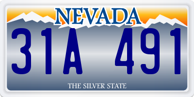NV license plate 31A491