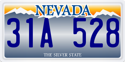 NV license plate 31A528