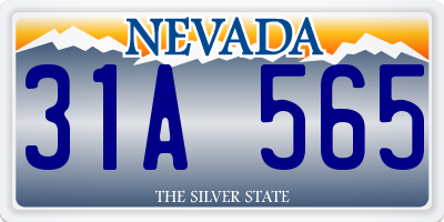 NV license plate 31A565