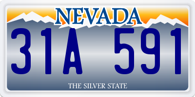 NV license plate 31A591