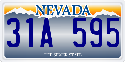 NV license plate 31A595