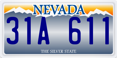 NV license plate 31A611