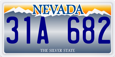 NV license plate 31A682