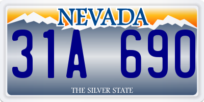 NV license plate 31A690