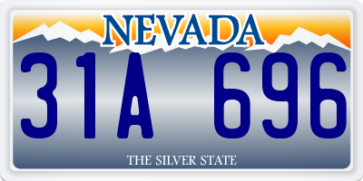 NV license plate 31A696