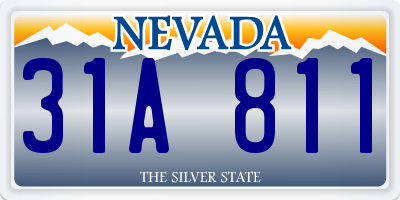 NV license plate 31A811