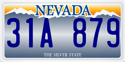 NV license plate 31A879