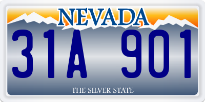 NV license plate 31A901