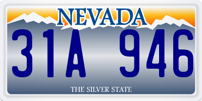 NV license plate 31A946