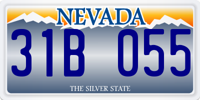 NV license plate 31B055