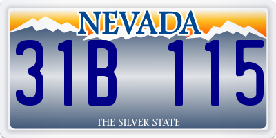 NV license plate 31B115