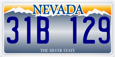NV license plate 31B129