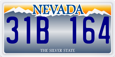 NV license plate 31B164