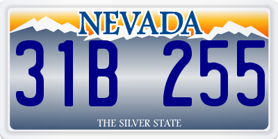 NV license plate 31B255