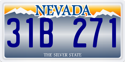 NV license plate 31B271