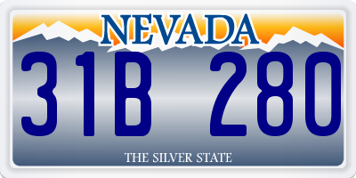 NV license plate 31B280