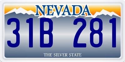 NV license plate 31B281