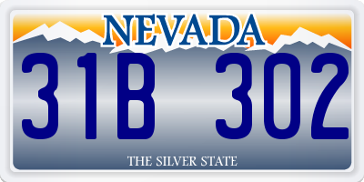 NV license plate 31B302