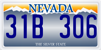 NV license plate 31B306