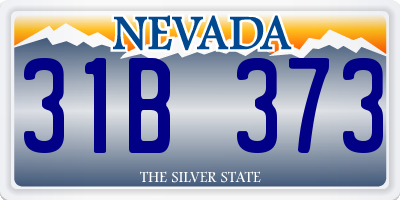 NV license plate 31B373