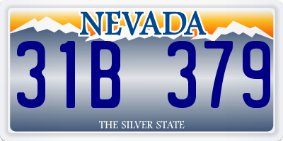 NV license plate 31B379