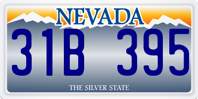 NV license plate 31B395