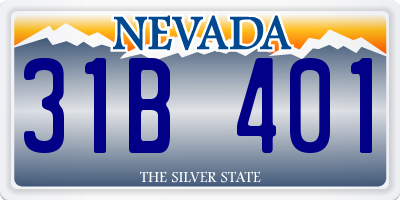 NV license plate 31B401