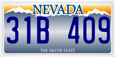 NV license plate 31B409