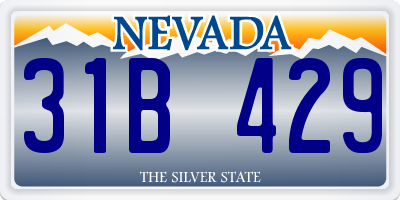 NV license plate 31B429